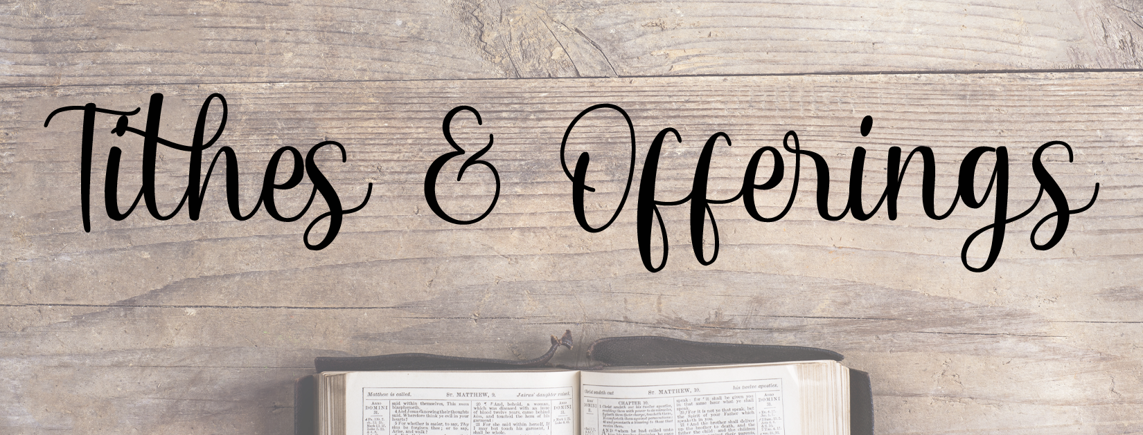 tithes and offering header image